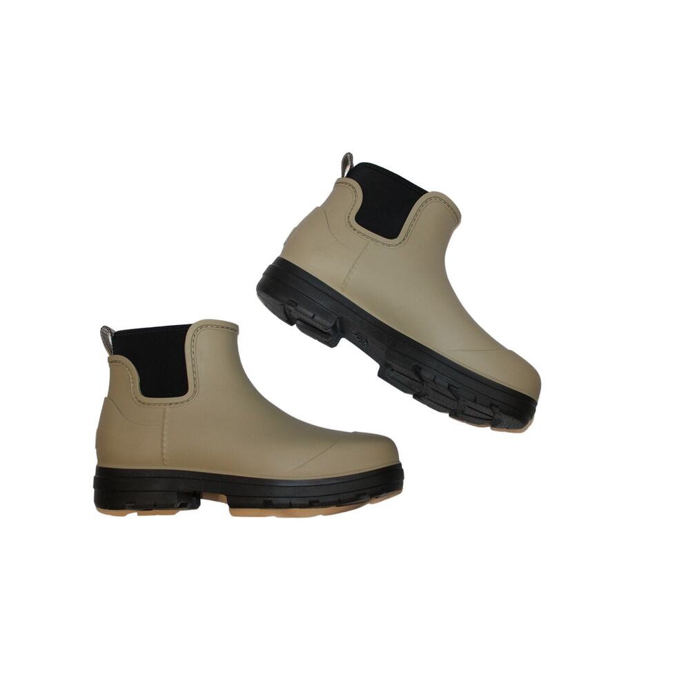 NIB UGG WOMEN'S DROPLET WATERPROOF RUBBER  RAIN BOOTS 11 TAUPE